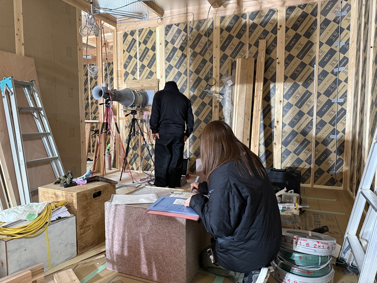 気密検査の画像