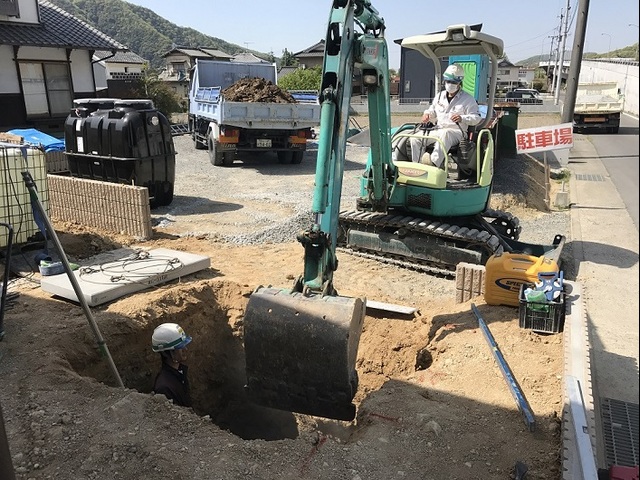 浄化槽設置工事の画像